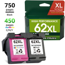 62 XL 62 Ink Cartridge Ink for HP 62XL Envy 7640 5540 5640 5660 5740 Printer