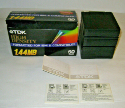 29 TDK High Density 1.44MB Disks Formatted For IBM & Compatibles IBM/DOS