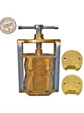 2Dental denture flask laboratory compressor equipment compress upper lower brass