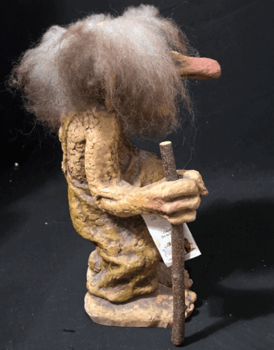 Figura de arte popular vintage 1996 Nyfoam Troll Walking Man Troll #112 - Imagen 4 de 5