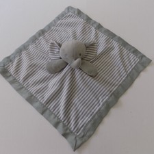 Circo Elephant Lovey Baby Security Blanket Grey Stripe Plush Toy Target 14"