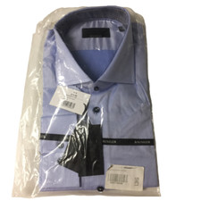 Baumler AW16 Blue Single Cuff Shirt Collar Size 17 1/2" rrp  79 DH011 TT 15