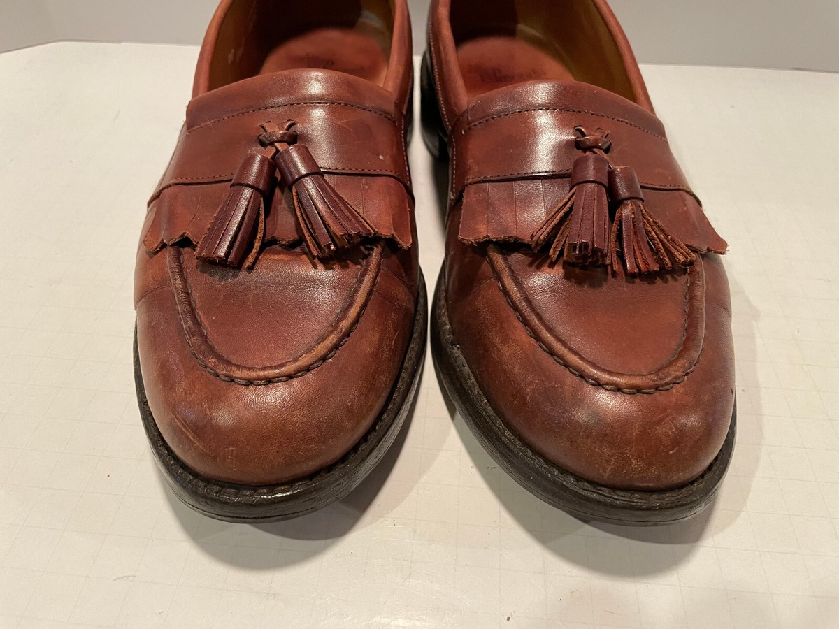 Allen Edmonds cherry brown Newport Tassel Loafer size 11 Allen Edmonds Schreier Men Sz 9.5 Burgundy Brown Tassel  main image 2