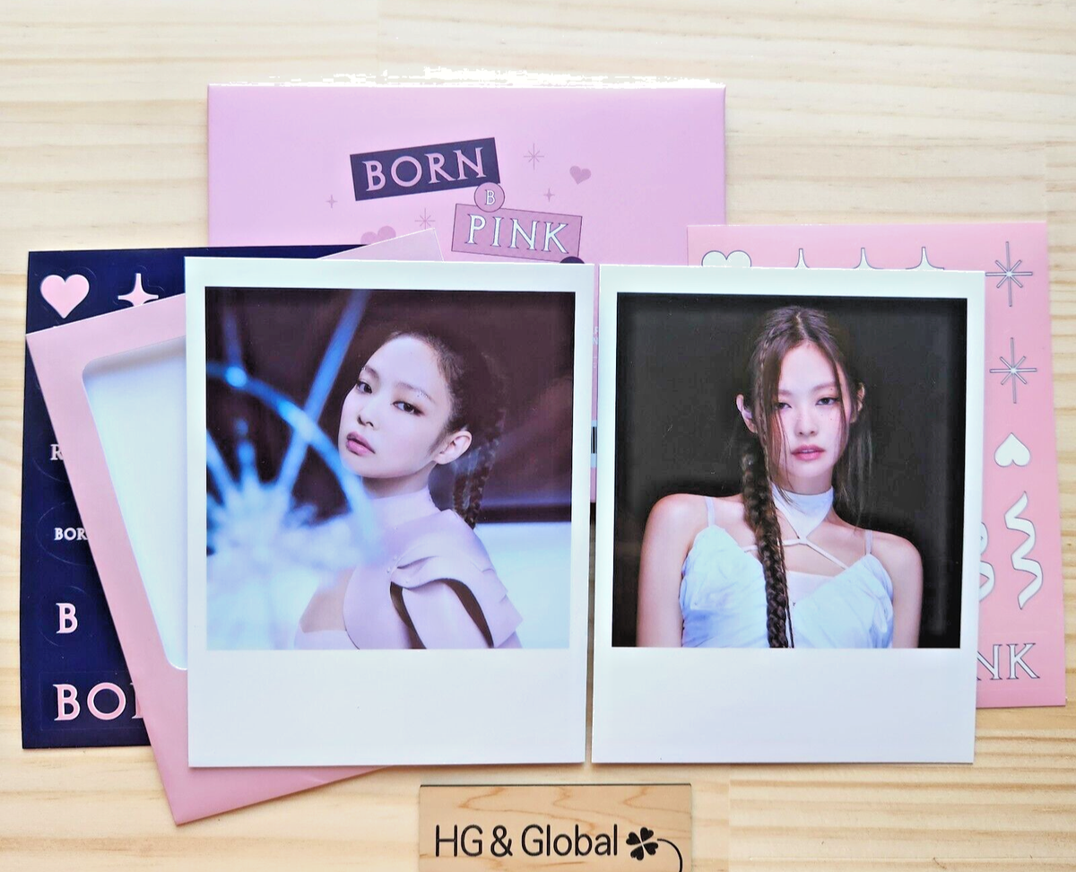 Blackpink Official JENNIE [BORNPINK] BLACKPINK POLAROID PHOTO +