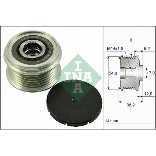 1x Generatorfreilauf Schaeffler INA 535 0263 10 passend für ISUZU JAGUAR KIA - Bild 1 von 1