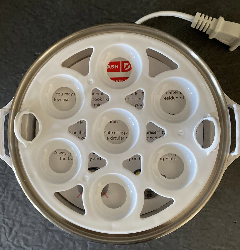 DASH Rapid Egg Cooker for Hard Boiled Poached Eggs 7-Capacity