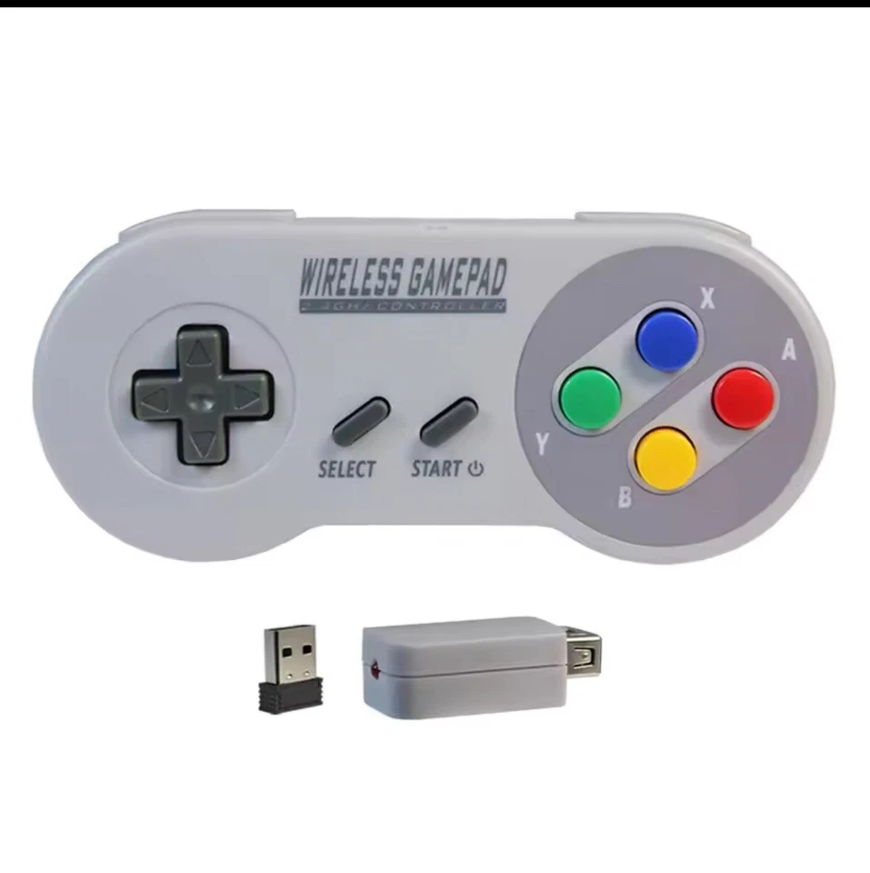 SNES Wireless Controller 2.4GHZ For SNES NES Classic MINI PC Raspberry Pi USB - Image 2 of 3