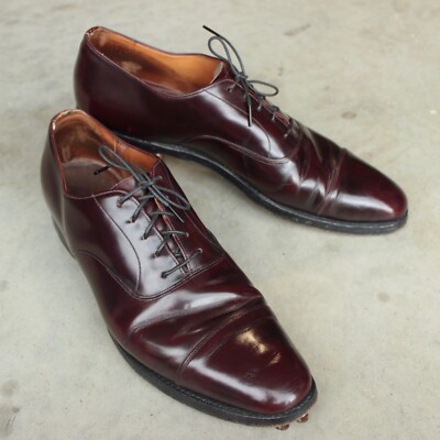 Church’s Leather Dress Shoes Burgundy Custom Grade Cap Toe Oxford Men UK 19.5 M Church main image 4