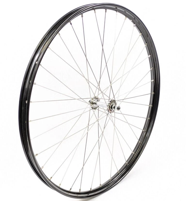 Laufradsatz für Oldtimer Fahrräder 26 Zoll Schwarz Vintage Bike Alt - Bild 3 von 4