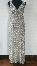Cato Women Size Small Long Maxi Dress Beautiful Crochet on back v-neck