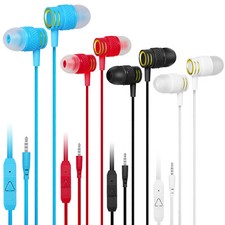 R2 Best Wired in-Ear Headphones With dynamic Mic 3.5mm jack for calls and music