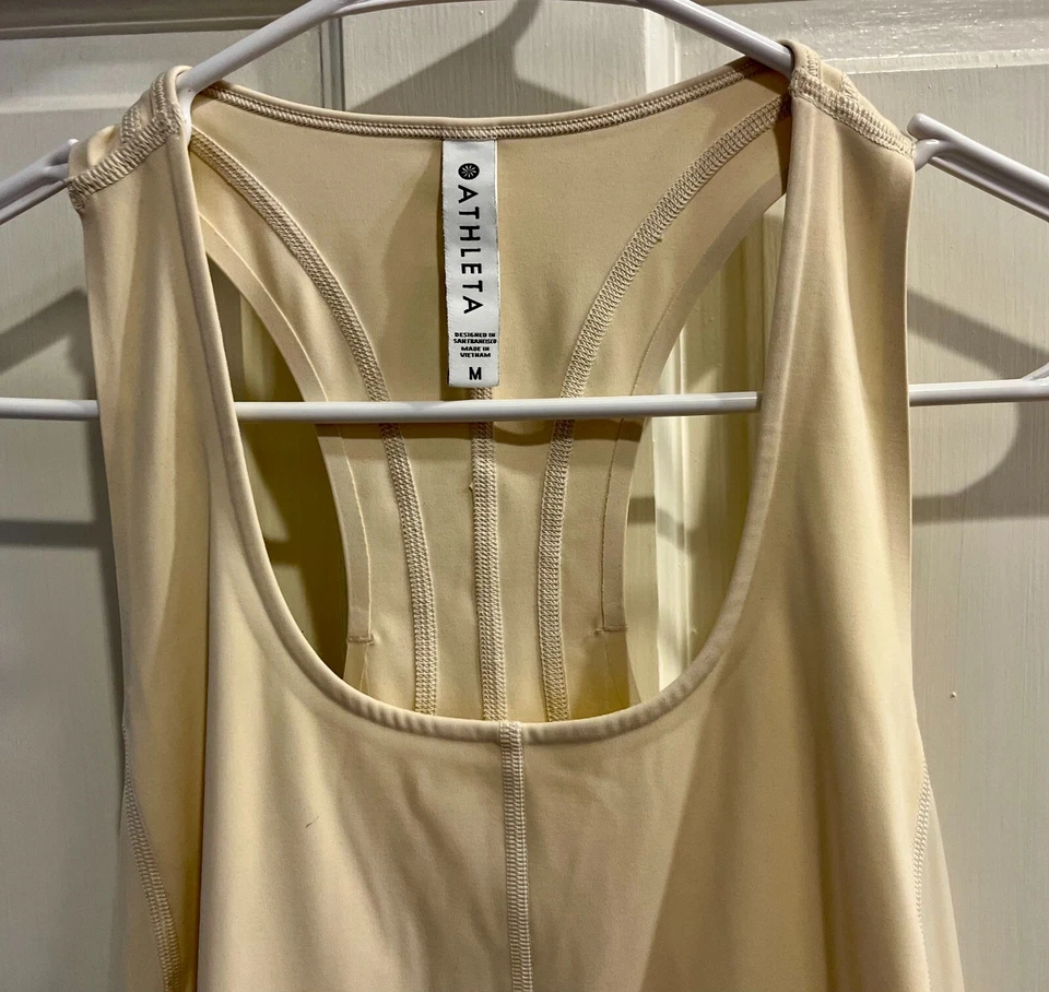 Camiseta sin mangas Athleta Intensity, melocotón pálido, talla M, nueva con etiquetas Foto 2 de 4