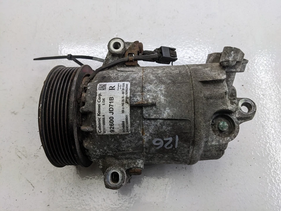 NISSAN X-TRAIL T31 2007 2.0 DCI AIR CON PUMP AC PUMP 92600JD71B ( NOISY BEARING) - Image 3 of 4