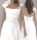 IVORY SASSI HOLFORD KAYLEIGH WEDDING DRESS WITH FLORAL BELT JACKET RRP 2500