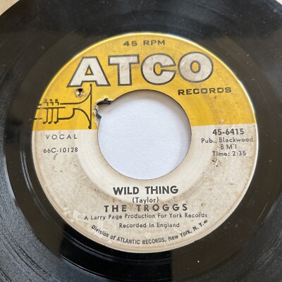 45 RPM vinyl, the Troggs, wild thing | eBay