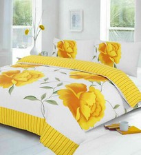 Reversible Duvet Quilt Cover Bedding Set Single Double King Size With Pillowcase