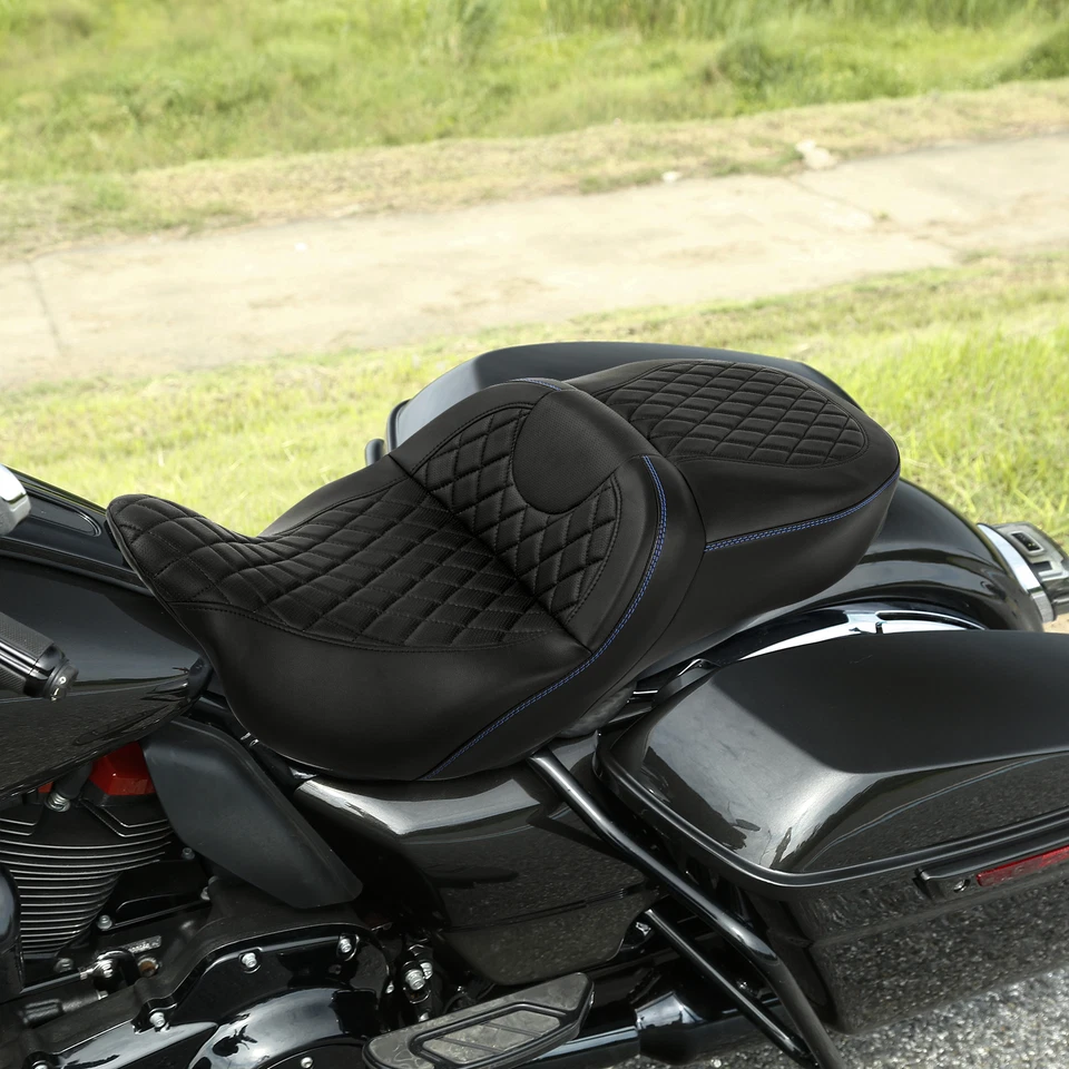 Asiento hamaca apto para Harley Touring Electra Glide 2009-2023 conductor y pasajero Foto 2 de 4