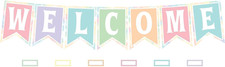 Pastel Pop Pennants Welcome Bulletin Board TCR8410 