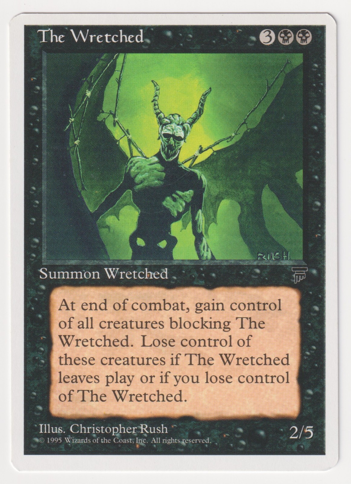 The Wretched Proof LP Chronicles Artist Christopher Rush 1995 MTG Magic AP Rare!
