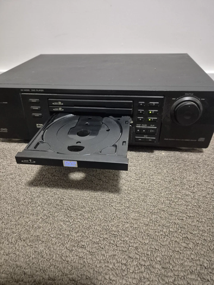 JVC XV-M555BK Black High-bit 3-Disc Dolby Digital/DTS CD, Video CD & DVD Player - Image 3 of 4