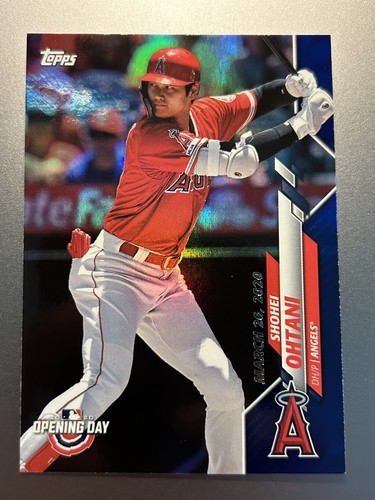 SHOHEI OHTANI  2020 Topps Opening Day #43 Blue FOIL  Los Angeles Angels