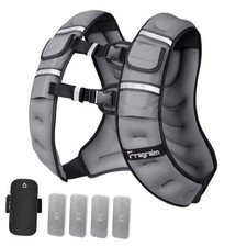 Adjustable Weighted Vest for Women Men, 8-12lb Weight Vest with 4 Removable