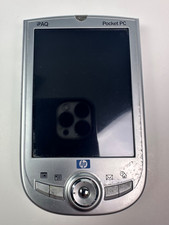 HP iPAQ Pocket PC H1910 PDA Windows Mobile Stylus SD Slot Silver Vintage 2002