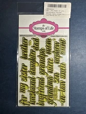 NEW! The Stamps of Life by Stephanie Bernard-WORDS 4 FAMILY - Daughter, Mom,