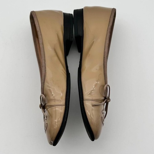 Ballerine CHANEL ballerine beige in pelle misura 23,5 cm 36,5 6 usate dal Giappone - Foto 5 di 10