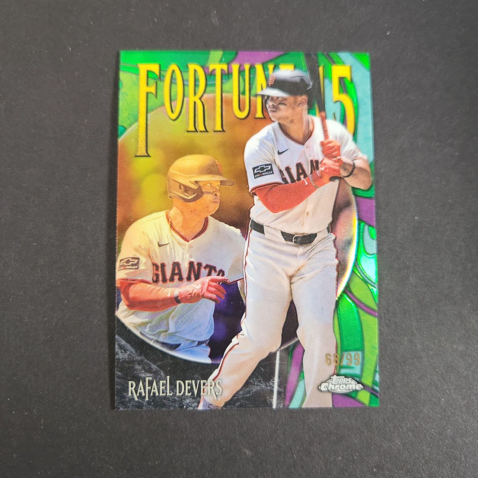 Rafael Devers 2025 Topps Chrome #127 Green Refractor /99 Price