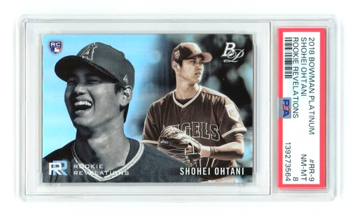 Shohei Ohtani 2018 Bowman Platinum #RR-9 PSA 8 NM-MT Rookie Card (RC)