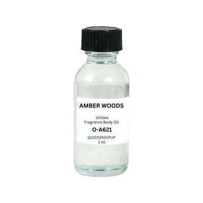 Amber Woods (Unisex) Body Oil 1 oz Fragrance Similar All Natural Scent