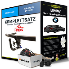 F�r BMW 5er Touring Typ F11 Anh�ngerkupplung abnehmbar +eSatz 13pol 14-17 Set