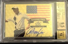 2011 Leaf Metal Golf National Pride ANTHONY KIM auto Prismatic Gold 1/1 BGS 9.5