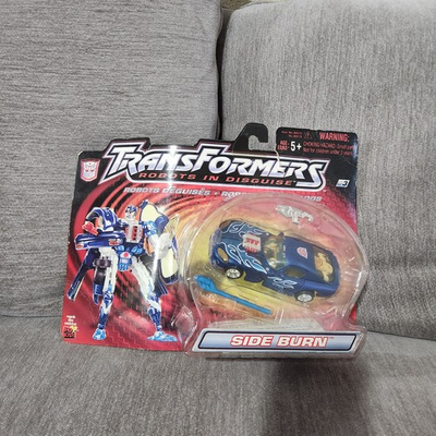 #ad Transformers SIDE BURN Robots in Disguise RID Blue Viper Speedy Knight 2001 NEW $49.99