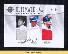 2009 Ultimate Collection Six Memorabilia 44/50 Ted Williams Tony Perez HOF uk2