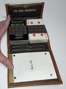 Anheuser Busch Beer Company 1981 Sales Convention Playing Card Set 