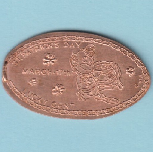 *FREE? ~ C. St. Patrick's Day ~ March 17 ~ Lucky Cent ~ Leprechaun, Pot Of Gold