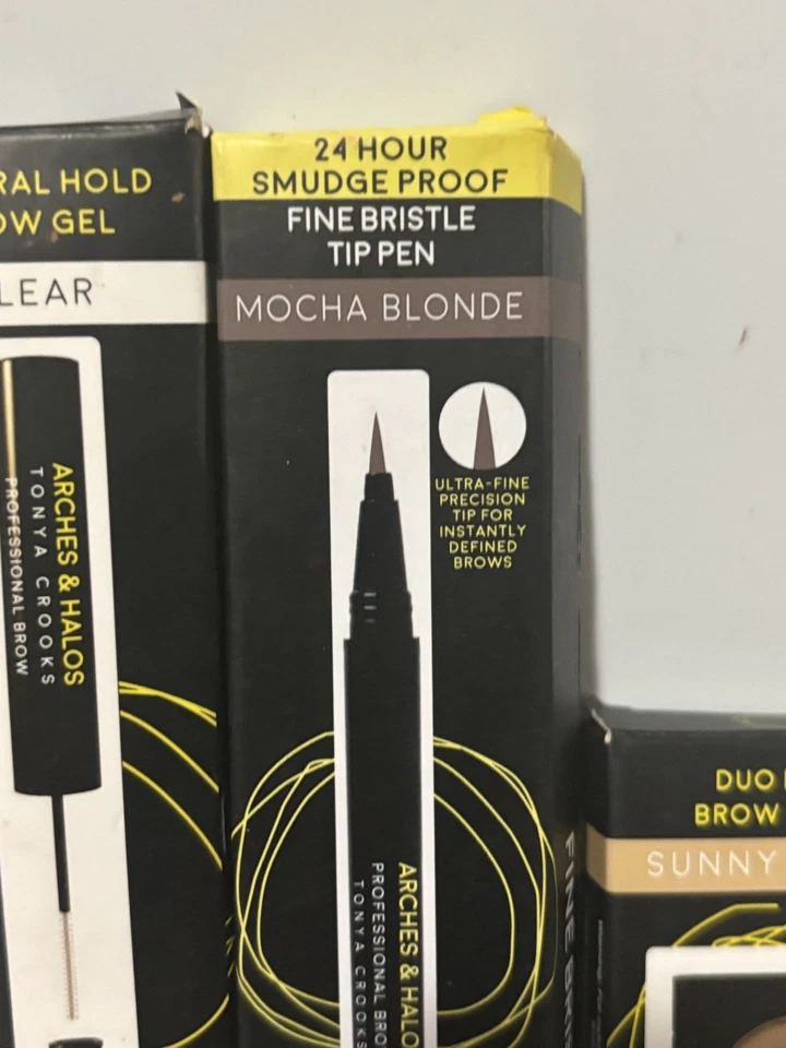 4x Arches and Halos MOCHA BLONDE Eyebrow Mousse, Brow Powder, Pen + CLEAR GEL - Image 3 of 4