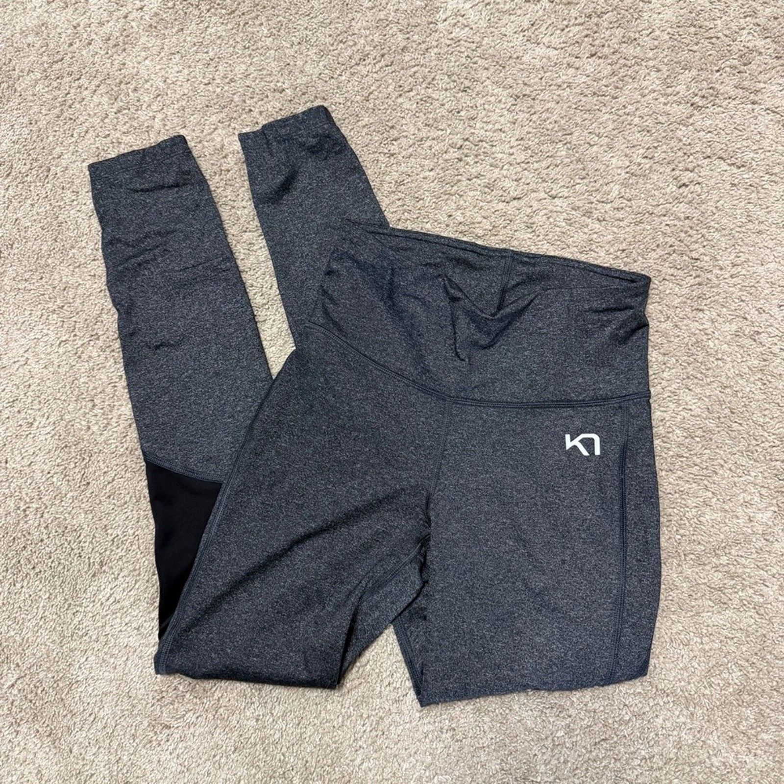 Kari Traa Women's Gray High-Waisted Base Layer Pants Size Small