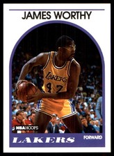 James Worthy 1989-90 Hoops #210 Lakers NBA READ FREE SHIPPING AutographDen