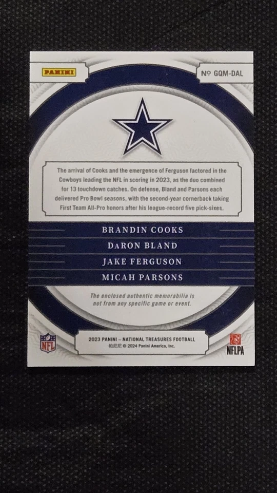 National treasures football Cooks, Bland, Ferguson, Parson 2023 - Image 4 of 4