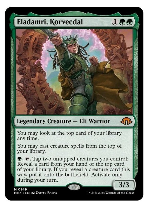 1x MTG Eladamri, Korvecdal - MH3 Mythic! NM Mint!