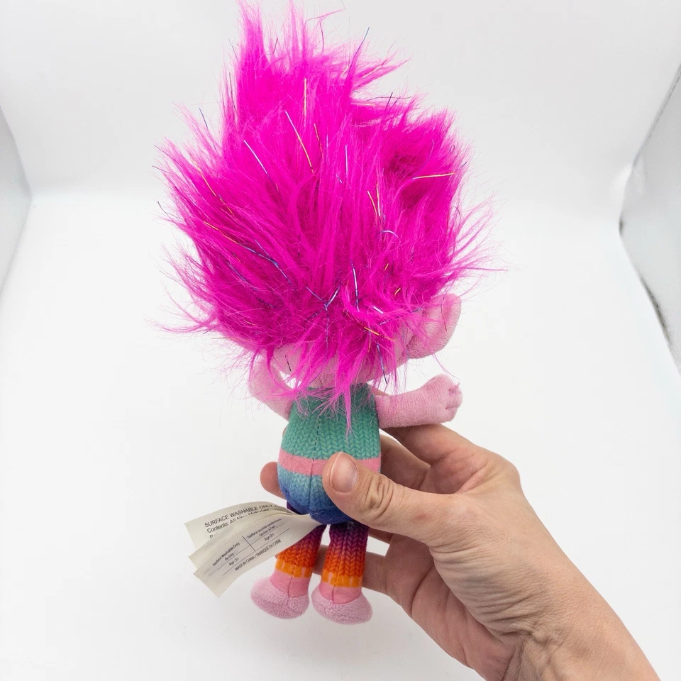 "Muñeco de peluche Dreamworks Trolls World Tour Grand Finale Poppy 8"" corona de flores" Foto 3 de 4