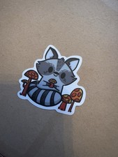 Vinyl Raccoon Sticker New