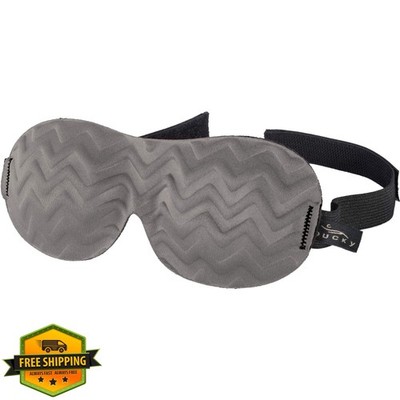 Bucky Ultralight Travel and Sleep Chevron Eye Mask, Gray, One Size