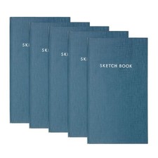 KOKUYO Field Sketch Notebook, 3mm Grid, Grayish Blue, Set of 5