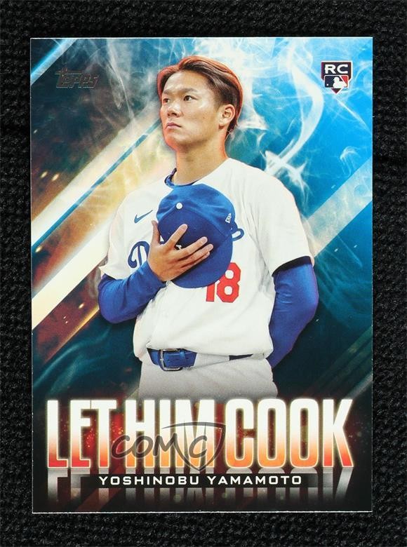 2024 Topps Update Let Him Cook Blue Yoshinobu Yamamoto #LHC-15 Rookie RC