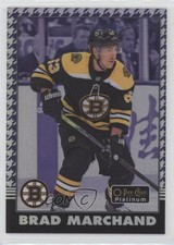 2020 O-Pee-Chee Platinum Retro Rainbow Purple Houndstooth 1/15 Brad Marchand 1o3
