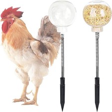 2 Pcs Chicken Pecking Toys Henhouse Slow Feed Release Toys For Boredom Busting